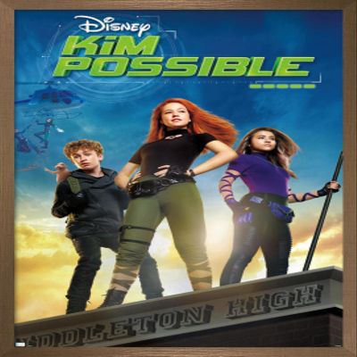 Trends International Disney Kim Possible - Key Art Wall Poster, 22.375" x 34", Bronze Framed Version