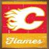 Trends International NHL Calgary Flames - Retro Logo 13 Wall Poster, 14.725" x 22.375", Bronze Framed Version view 1