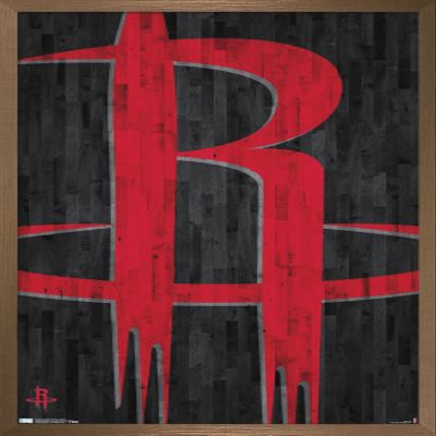 Trends International NBA Houston Rockets - Logo 19 Wall Poster, 14.725" x 22.375", Bronze Framed Version