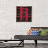Trends International NBA Houston Rockets - Logo 19 Wall Poster, 14.725" x 22.375", Bronze Framed Version view 2