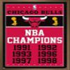 NBA Chicago Bulls - Champions 13 Wall Poster, 22.4L" x 14.7W", Bronze Framed Version view 1