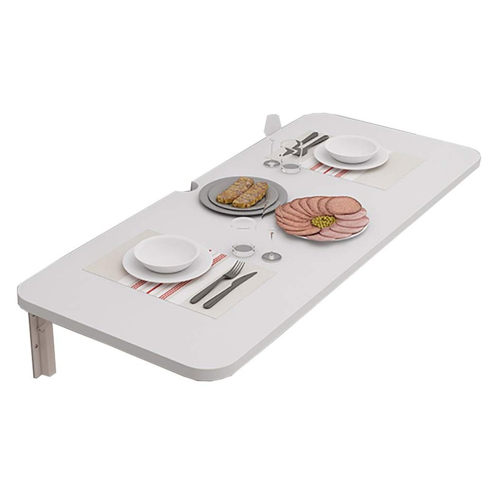 SH-tables Wall-Mounted Folding Dining Table, White Computer Desk, Kitchen Console, Desk, Multifunctional Small Dining Table, Various Sizes (Size : 6030cm)