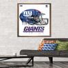 Trends International NFL New York Giants - Drip Helmet 20 Wall Poster, 22.375" x 34", Bronze Framed Version view 2