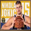 Trends International NBA Denver Nuggets - Nikola Jokic 19 Wall Poster, 14.725" x 22.375", Bronze Framed Version view 1