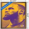 Trends International NBA Los Angeles Lakers - Lebron James 18 Wall Poster, 14.725" x 22.375", Bronze Framed Version view 3