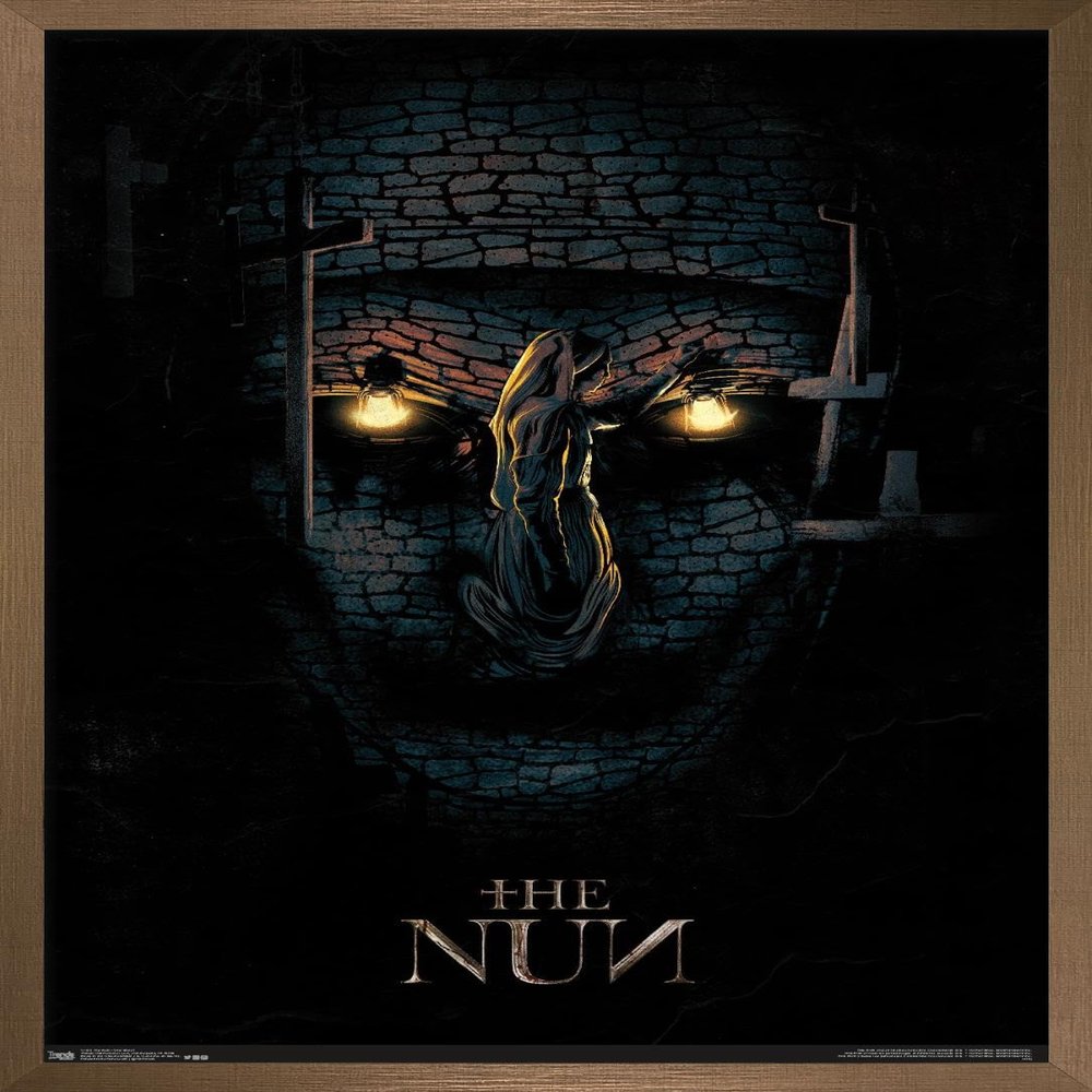 Trends International The Nun - One Sheet Wall Poster, 22.375" x 34", Bronze Framed Version