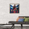 Trends International NBA New Orleans Pelicans - Zion Williamson 19 Wall Poster, 14.725" x 22.375", Bronze Framed Version view 2