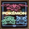 Trends International Pokmon - Neon Group Wall Poster, 14.725" x 22.375", Bronze Framed Version view 1