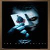 Trends International DC Comics Movie - The Dark Knight - The Joker with Batman Playing Card Wall Poster, 14.725" x 22.375", Bronze Framed Version view 1
