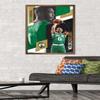 Trends International NBA Boston Celtics - Jayson Tatum 19 Wall Poster, 22.375" x 34", Bronze Framed Version view 2