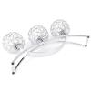 3 Arms Crystal Candle Holders, Silver, European Elegant Candelabra for Wedding Dining Christmas Party, Coffee Table Decorative Centerpiece view 2
