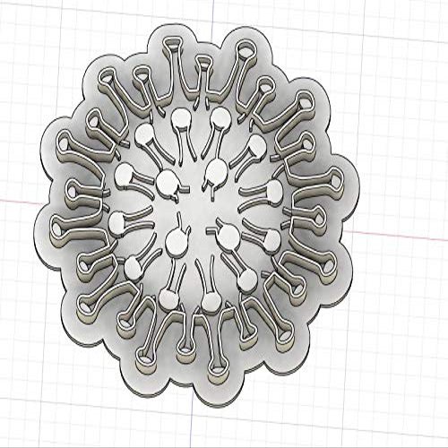 3D Printed Generic Virus Cookie Cutter