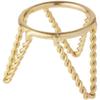 Bard's Brass-toned Egg Stand/Holder, Twisted Wire Leg, 1.375" Diameter, Pack of 12 view 1