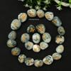 Amazing Gemstone Runes Stone Set with Velvet Pouch and Instruction EBook ~ Elder Futhark Runes Engraved Pagan Viking Symbols for Reiki Healing, Crystal Grid & Energy Balancing (Tree Agate) view 2