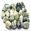Amazing Gemstone Runes Stone Set with Velvet Pouch and Instruction EBook ~ Elder Futhark Runes Engraved Pagan Viking Symbols for Reiki Healing, Crystal Grid & Energy Balancing (Tree Agate) view 4