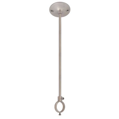 36" Shower Curtain Rod Ceiling Support (Satin Nickel)