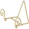 Bard's Scroll Twisted Gold-toned Wire Easel Stand, 3.25" H x 5.25" W x 2.75" D, Pack of 12 view 1