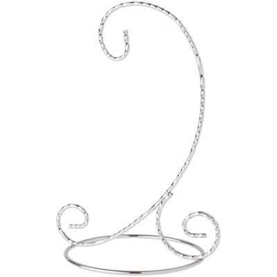 Bard's Twisted Silver Ornament Stand, Small, 7" H x 5.125" W x 5.125" D, Pack of 12