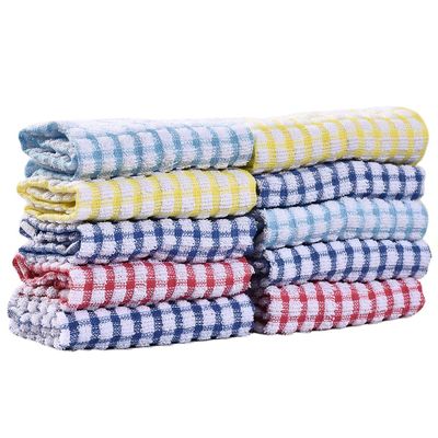 Dingtuo 10 Pack Kitchen Dish Towels Cotton Dish Cloths Rags for Washing Dishes 11 Inch x 16 Inch