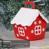 Cabilock 20pcs Christmas Candy Boxes Red House Paper Boxes Xmas Goody Boxes Christmas Tree Hanging Decorations Holiday Wedding Party Supplies Favors view 2