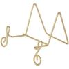Bard's Music Note Scroll Gold-toned Wire Easel Stand, 2.5" H x 4" W x 3.25" D, Pack of 12 view 1