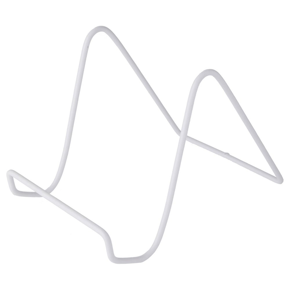 Bard's Vinyl Covered White Wire Easel Stand, 6" H x 5.5" W x 8" D, Pack of 12