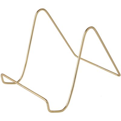 Bard's Plain Gold-toned Wire Easel Stand, 6" H x 5.5" W x 8" D, Pack of 12