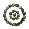 Amazing Gemstone Moss Agate Runes Crystal Runes Set of 25 Engraved Rune Stones with Runes Book PDF view 1