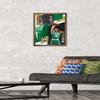 Trends International NBA Boston Celtics - Jayson Tatum 19 Wall Poster, 14.725" x 22.375", Bronze Framed Version view 2