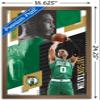 Trends International NBA Boston Celtics - Jayson Tatum 19 Wall Poster, 14.725" x 22.375", Bronze Framed Version view 3