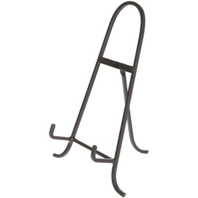 Bard's Black Wrought Iron Easel, 11" H x 7.75" W x 5.5" D (For 8.5" - 15" Plates), Pack of 6