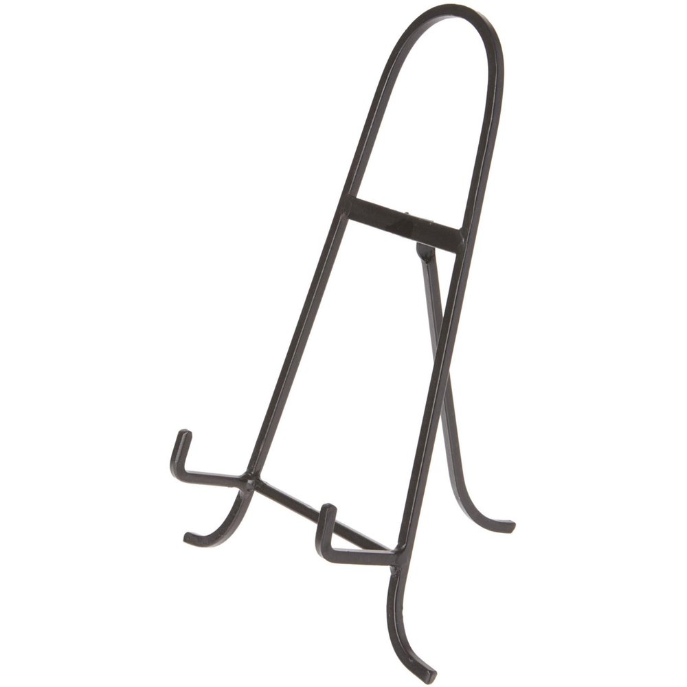 Bard's Black Wrought Iron Easel, 11" H x 7.75" W x 5.5" D (For 8.5" - 15" Plates), Pack of 6