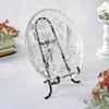 Bard's Black Wrought Iron Easel, 11" H x 7.75" W x 5.5" D (For 8.5" - 15" Plates), Pack of 6 view 2