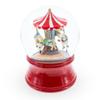Horses Carousel Melody Spinning Musical Water Globe view 3