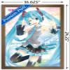 Trends International Hatsune Miku - Waving Wall Poster, 14.725" x 22.375", Bronze Framed Version view 3