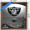 Trends International NFL Las Vegas Raiders  Logo 20 Wall Poster, 14.725" x 22.375", Bronze Framed Version view 3