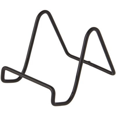 Bard's Vinyl Covered Black Wire Easel Stand, 3" H x 3" W x 4.5" D, Pack of 12