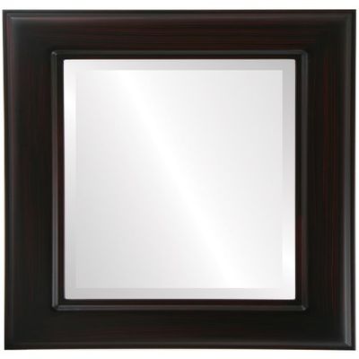 OVALCREST Rectangle Beveled Wall Mirror for Home Decor - Marquis Style - Silver Spray - 32x44 Outside Dimensions