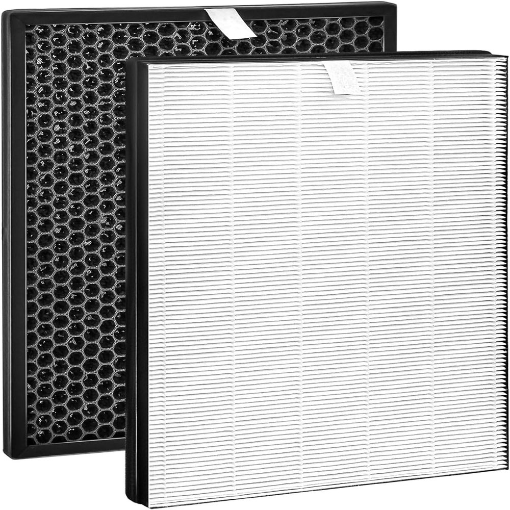 FY1413/40 Active Carbon & FY1410/40 HEPA Replacement Filter Set Compatible with Phil-lips Purifier Series 1000 1000i, Replace AC1214 AC1215 AC1217 AC2729