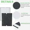 FY1413/40 Active Carbon & FY1410/40 HEPA Replacement Filter Set Compatible with Phil-lips Purifier Series 1000 1000i, Replace AC1214 AC1215 AC1217 AC2729 view 3