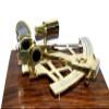 Antique Gift Hub Large Brass Sextant W/Wooden Box 10" Nautical Navigation Collection view 2