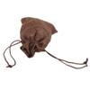 Inzopo Linen Drawstring Pouch Bags for Wedding Party Favors Gifts 13 x 9cm Pack of 10 (Deep Linen) Brown view 4