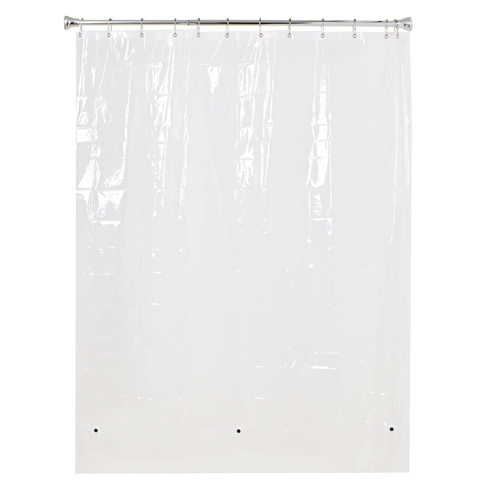 Utopia Alley 4.8G Clear PEVA Shower Liner - Clear Shower Curtain Liner, Transparent Shower Curtain, PEVA Shower Curtains & Bathroom Curtain Liner, Plastic Shower Liner (72"x72")