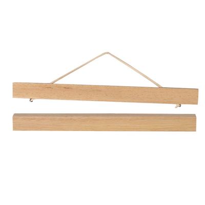 A3 A4 Magnet Wooden Picture Frame DIY Photo Poster Hanger Wall Art Decor - 30cm Ramin Wood, as described 30cm Ramin Wood