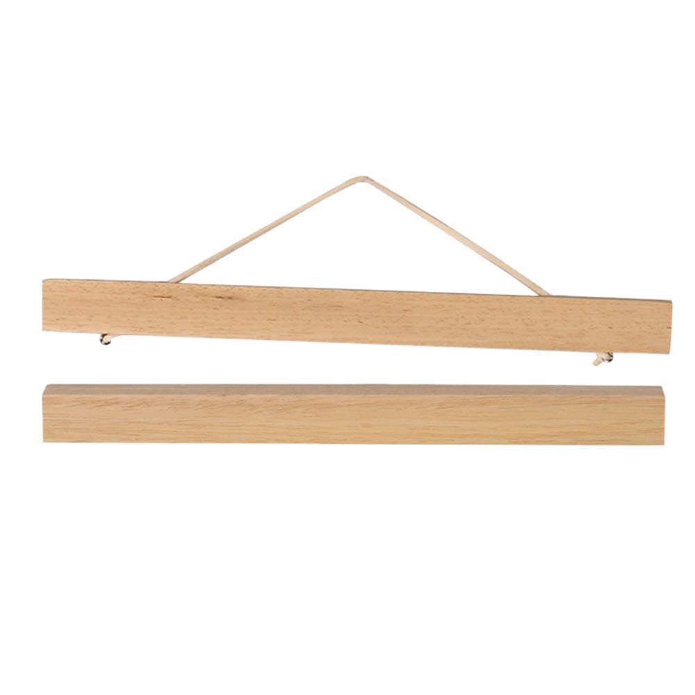 A3 A4 Magnet Wooden Picture Frame DIY Photo Poster Hanger Wall Art Decor - 30cm Ramin Wood, as described 30cm Ramin Wood