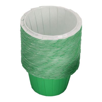 100Pcs Mini Cupcake Liners DIY Paper Cake Cup Foodgrade Muffin Cupcake Dessert Wrapper Liners Nonstick Oil Baking Cups Kitchen Baking Accessory(Green)