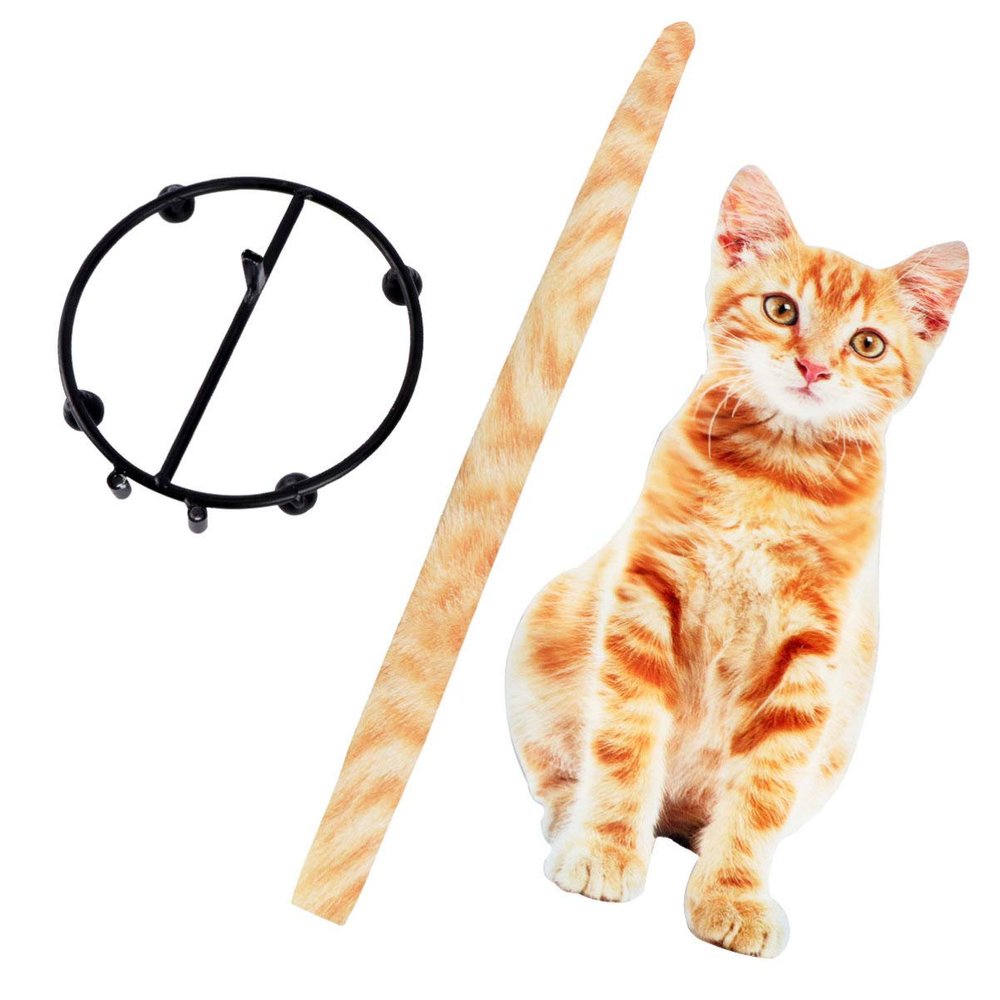 Cabilock 1pc Cat Roll Paper Storage Rack Creative Iron Paper Towel Holder for Kitchen Bathroom Cute Cat Organizer