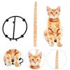 Cabilock 1pc Cat Roll Paper Storage Rack Creative Iron Paper Towel Holder for Kitchen Bathroom Cute Cat Organizer view 2