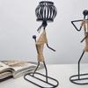 MinLia 1PC Candlesticks Candle Holder,Candlestick Holder,Nordic Metal Candlestick Abstract Character Sculpture Candle Holder,Candlestick Holder(L) view 4