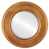 OVALCREST Round Beveled Wall Mirror for Home Decor - Marquis Style - Sunset Gold - 32x32 Outside Dimensions view 1